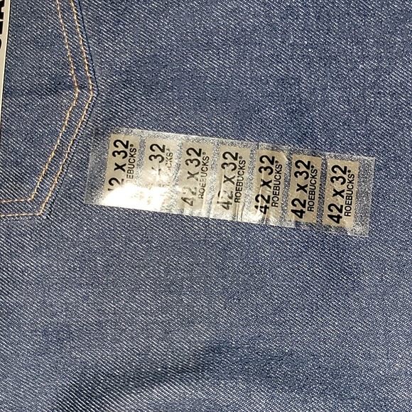 DEADSTOCK w/ tags. Vintage. Made in USA. Roebuck Boot Cut. Waist 42 L 33 - Picture 7 of 16